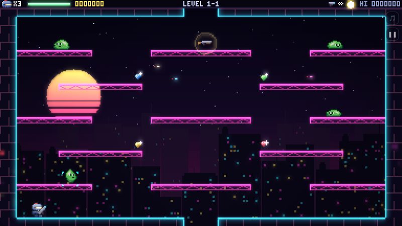 Brawl Cell being played on Neon Game Cave