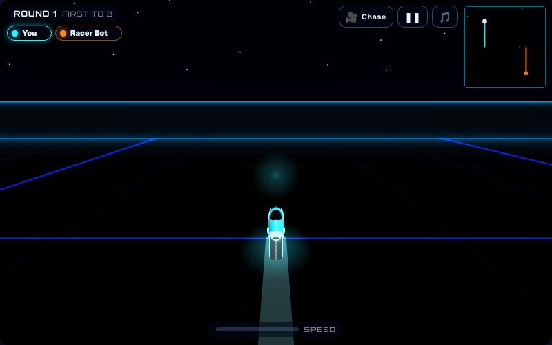 Futron being played on Neon Game Cave