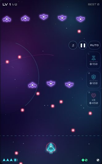 Nebula Rivals being played on Neon Game Cave